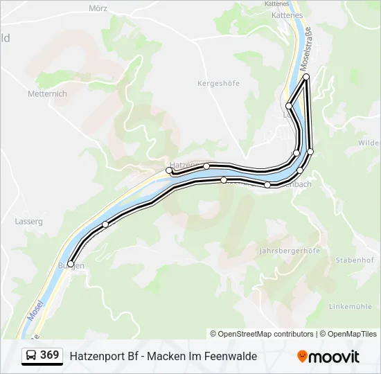 369 Bus Line Map