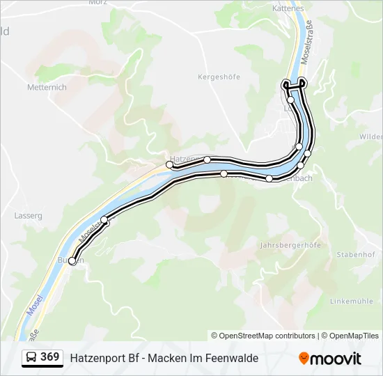 369 Bus Line Map