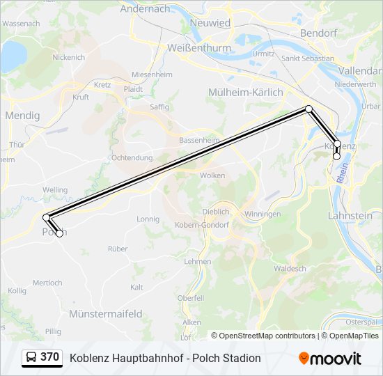 370 Route: Schedules, Stops & Maps - Polch Stadion (Updated)