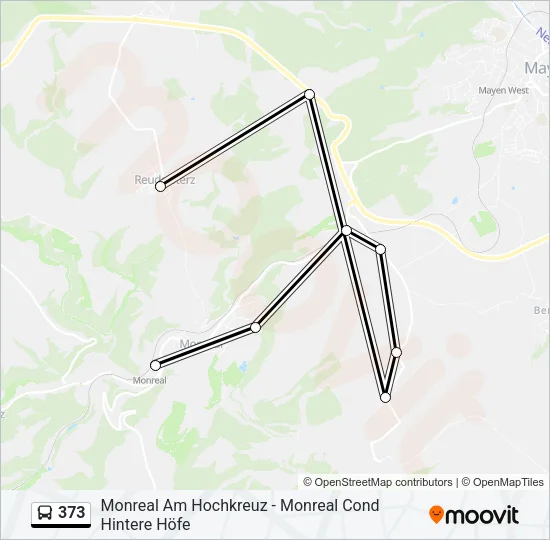 373 Bus Line Map