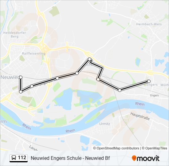 112 Bus Line Map