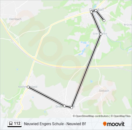 112 Bus Line Map