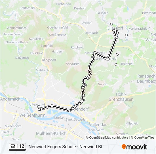 112 Bus Line Map