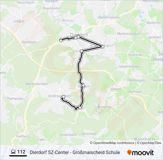 112 Bus Line Map