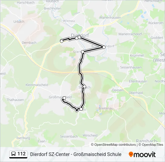 112 Bus Line Map