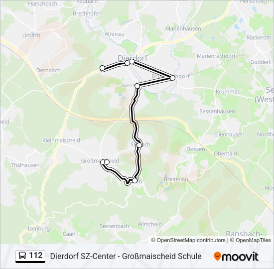 112 Bus Line Map