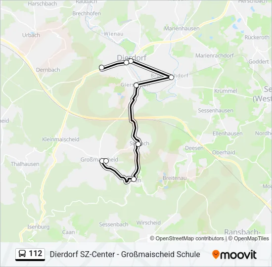 112 Bus Line Map