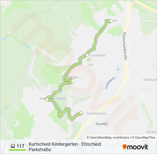 117 Bus Line Map