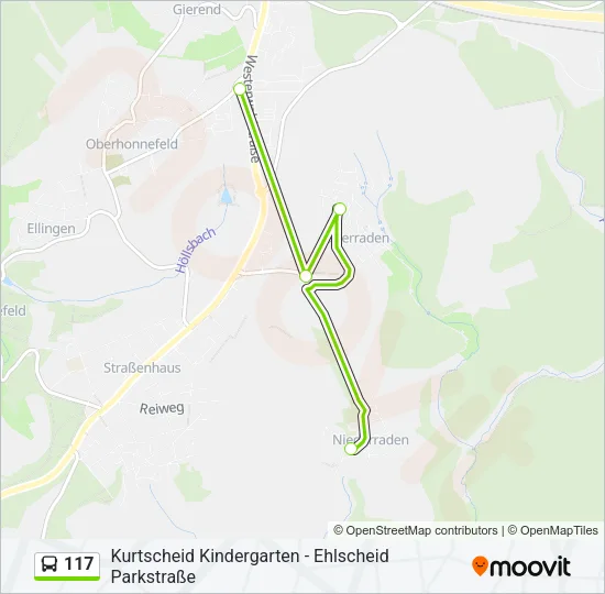 117 Bus Line Map