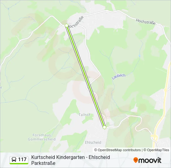117 Bus Line Map