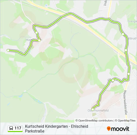117 Bus Line Map