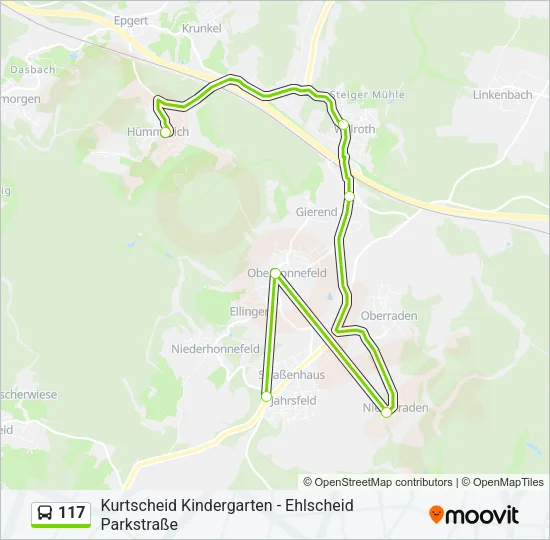 117 Bus Line Map