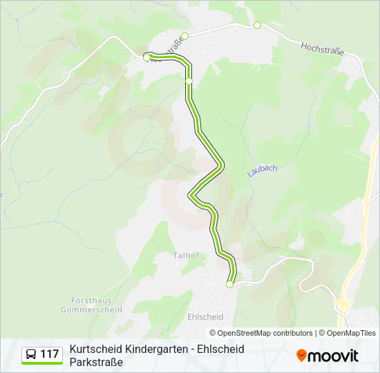 117 Bus Line Map