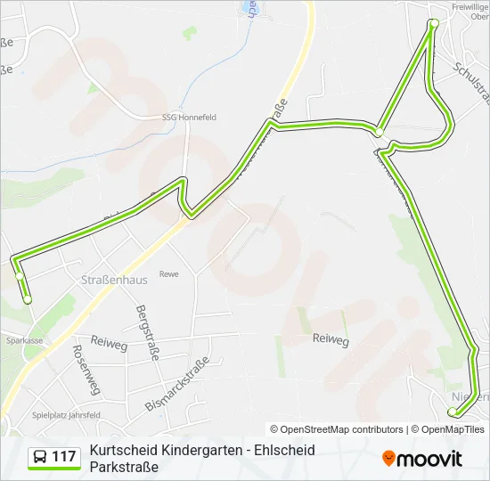 117 Bus Line Map