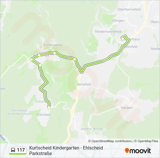 117 Bus Line Map