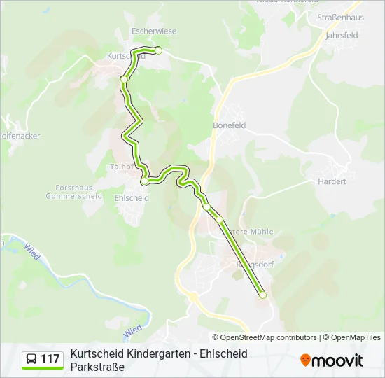 117 Bus Line Map