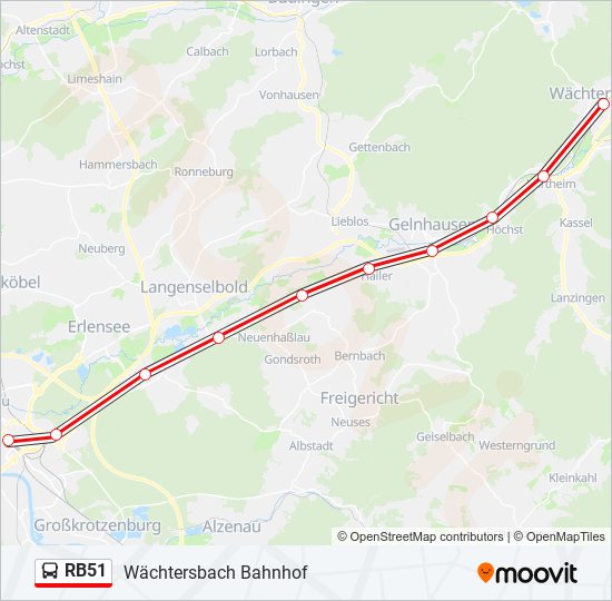 RB51 Bus Line Map