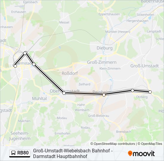 RB80 Bus Line Map