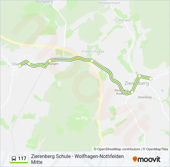 117 Bus Line Map