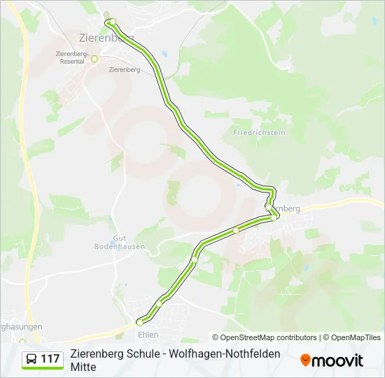 117 Bus Line Map