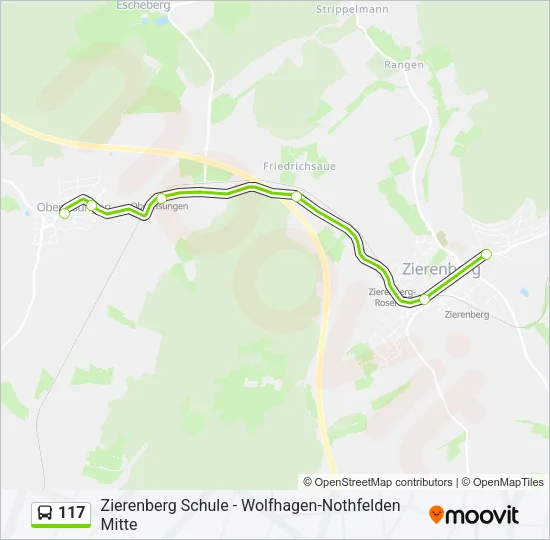 117 Bus Line Map