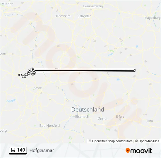 140 Bus Line Map