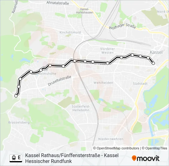 E Light Rail Line Map