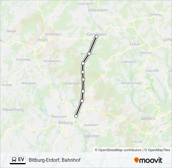 EV Bus Line Map