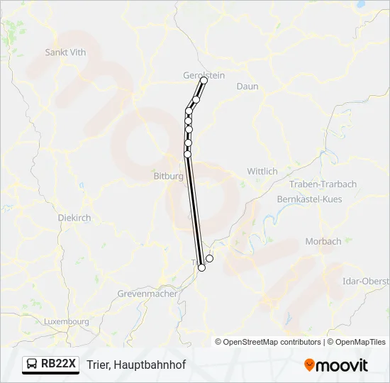 RB22X Bus Line Map