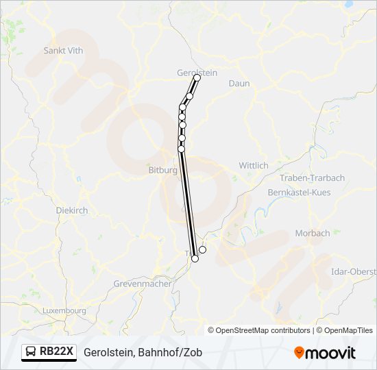 RB22X Bus Line Map