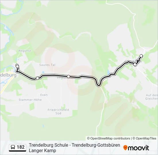 182 Bus Line Map