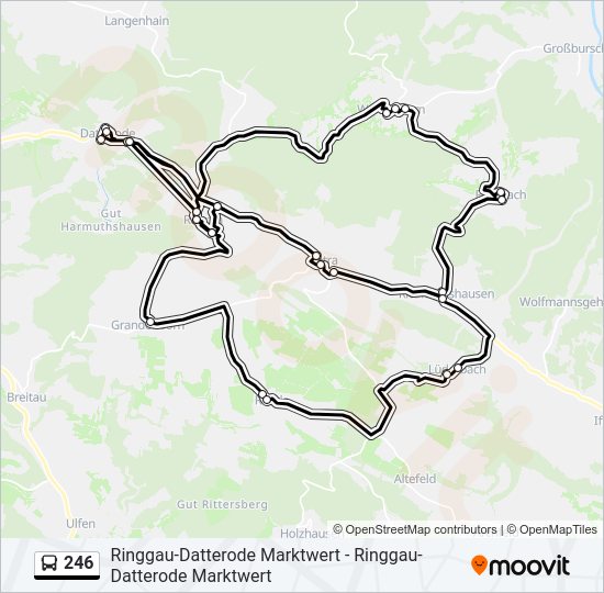246 Bus Line Map