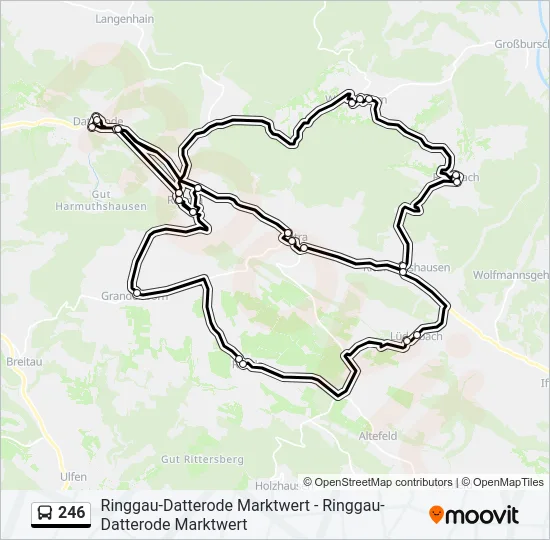 246 Bus Line Map