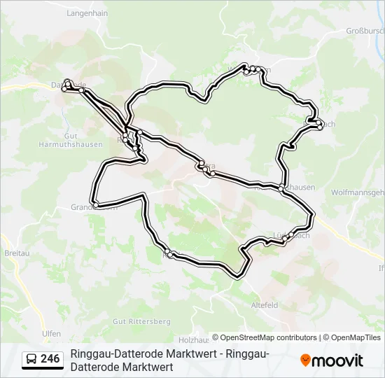 246 Bus Line Map