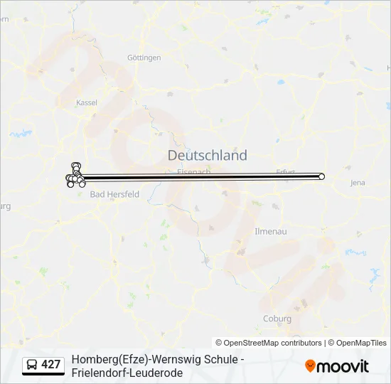 427 Bus Line Map