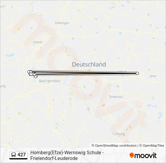 427 Bus Line Map