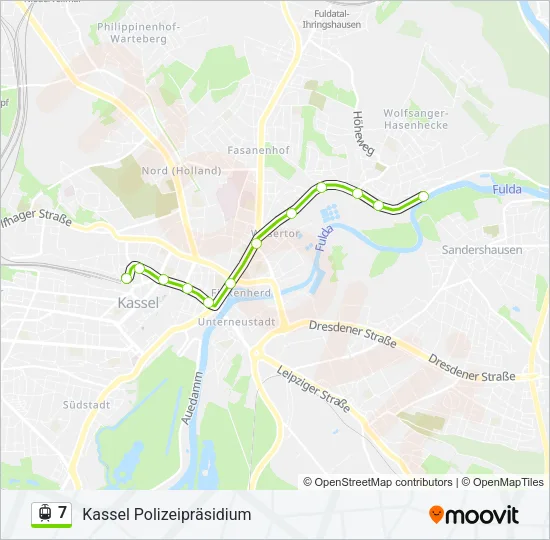 7 Light Rail Line Map