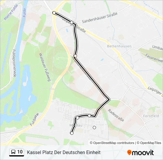 10 Bus Line Map