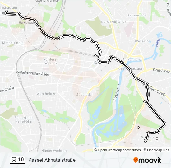 10 Bus Line Map