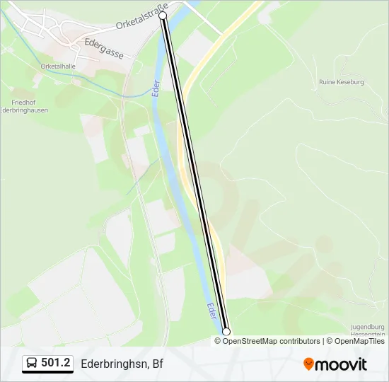 501.2 Bus Line Map