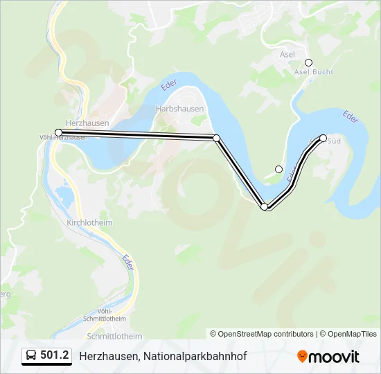 501.2 Bus Line Map
