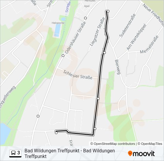 3 Bus Line Map