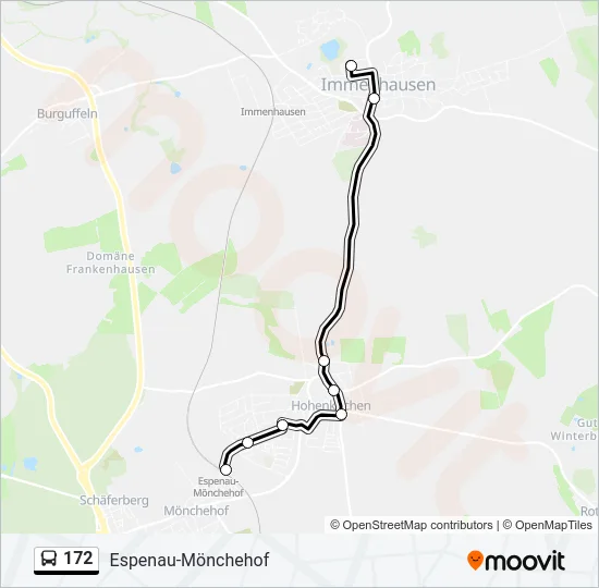 172 Bus Line Map