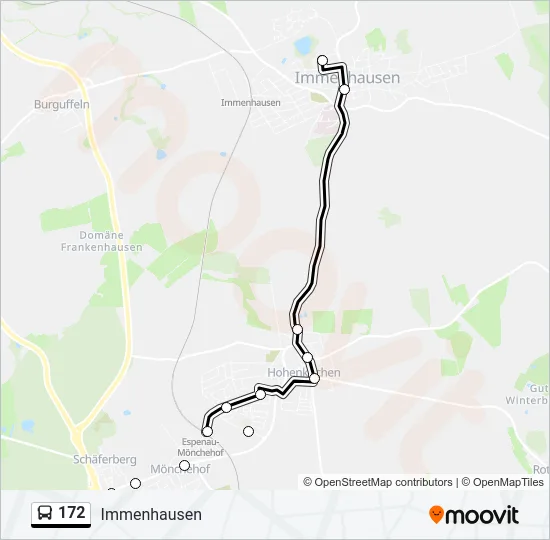 172 Bus Line Map