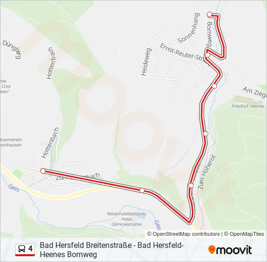 4 Bus Line Map