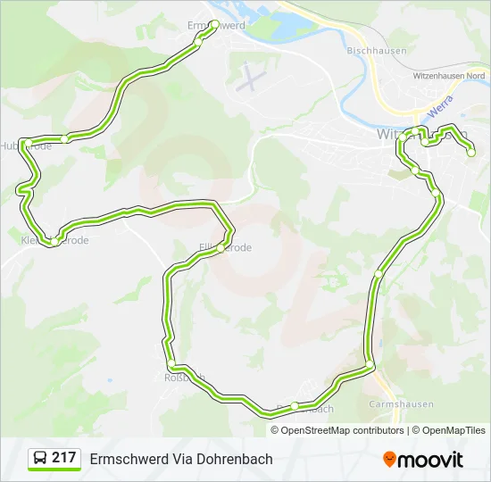 217 Bus Line Map