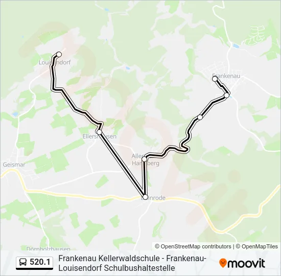 520.1 Bus Line Map