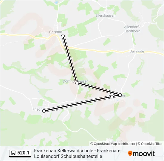 520.1 Bus Line Map