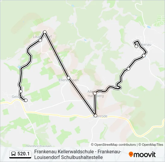 520.1 Bus Line Map