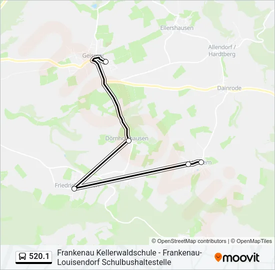 520.1 Bus Line Map